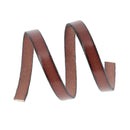 Lacet en cuir plat de 10 mm tranches noires, longueur 10 cm, pour chaussures, fabriqué par la marque Autres.
