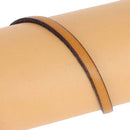 Lacet en cuir plat noir de 5 mm, tranché, longueur 10 cm, pour chaussures, fabriqué par une marque diverse.