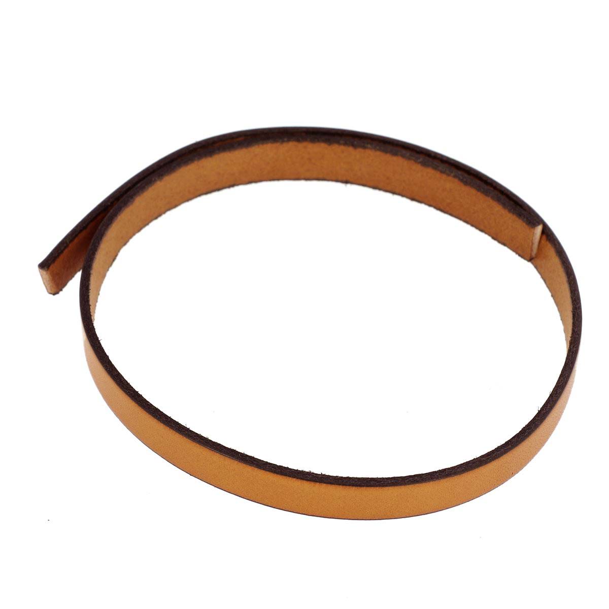Lacet en cuir plat 10 mm tranches noires, 10 cm, pour chaussures, de marque Autres, visible en gros plan.