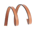 Lacet en cuir plat noir de 10 mm de 10 cm, conçu pour chaussures, avec tranches noires, par Autres.