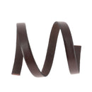 Lacet en cuir plat 10mm tranché noir, 10 cm de longueur, pour chaussures, fabriqué par Autres.