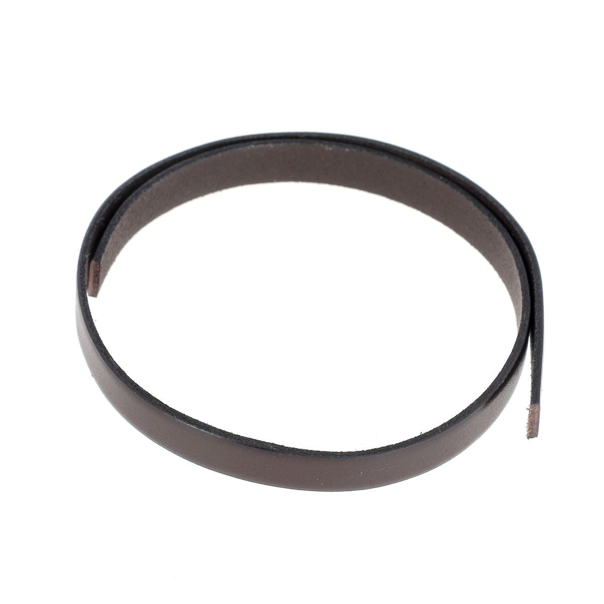 Lacet en cuir plat noir de 10 mm, tranché, de 10 cm, pour chaussures, fabriqué par la marque Autres.