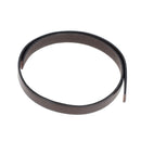 Lacet en cuir plat noir de 10 mm, tranché, de 10 cm, pour chaussures, fabriqué par la marque Autres.
