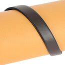 Lacet en cuir plat noir de 10 mm de 10 cm, pour chaussures, avec tranches noires, fabriqué par Autres.