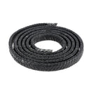 Lacet en cuir teinté Plat tressé - 12x6mm