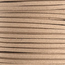 Lacet synthétique en microfibre plat de 3 mm de largeur, bobine de 22 mètres, pour chaussures ou maroquinerie.