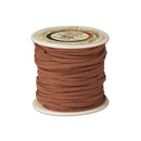 Lacet synthétique en microfibre plat de 3mm de large, bobine de 22 mètres, pour chaussures en cuir.