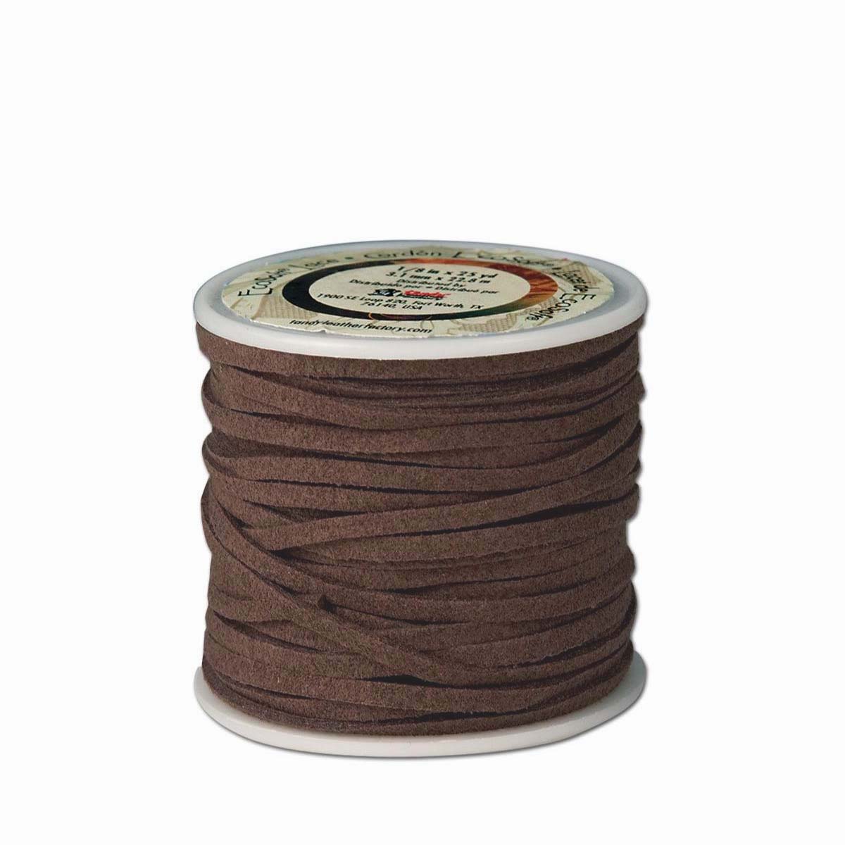 Lacet synthétique en microfibre plat de 3mm de large, bobine de 22 mètres, pour chaussures en cuir, de marque Autres.