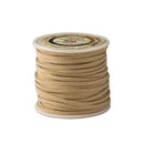 Lacet synthétique en microfibre plat de 3mm, longueur 22m, pour chaussures en cuir, image montrant la bobine.