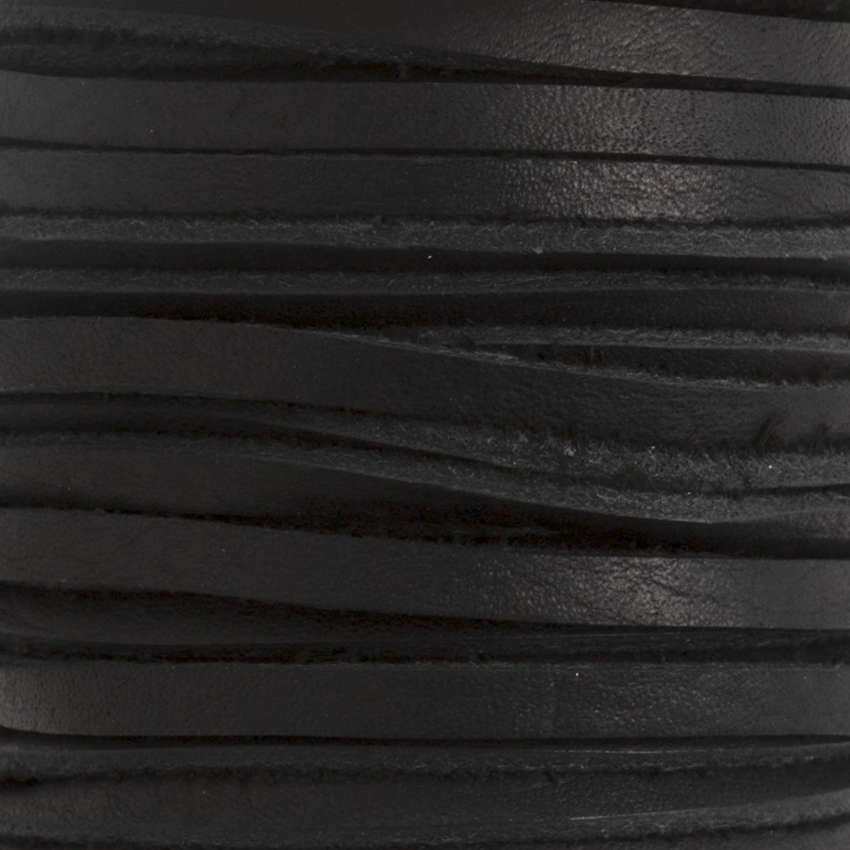 Lacet en cuir plat tanné à l'huile Kodiak de Tandy Leather, largeur 4mm, bobine de 15m, pour chaussures ou bottes.