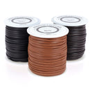 Lacet en cuir premium plat Tandy Leather, largeur 2mm, bobine de 22m, pour chaussures ou projets de maroquinerie.