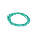 Lacet en cuir teinté effet brut, rond, diamètre 2mm, couleur vert, de la marque Deco Cuir.