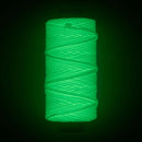 Bobine de 23m de fil de nylon tressé et ciré phosphorescent, idéal pour travaux de mercerie et création artisanale