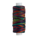 Bobine de 23m de fil de nylon tressé et ciré multicolore, idéal pour la mercerie et la couture.