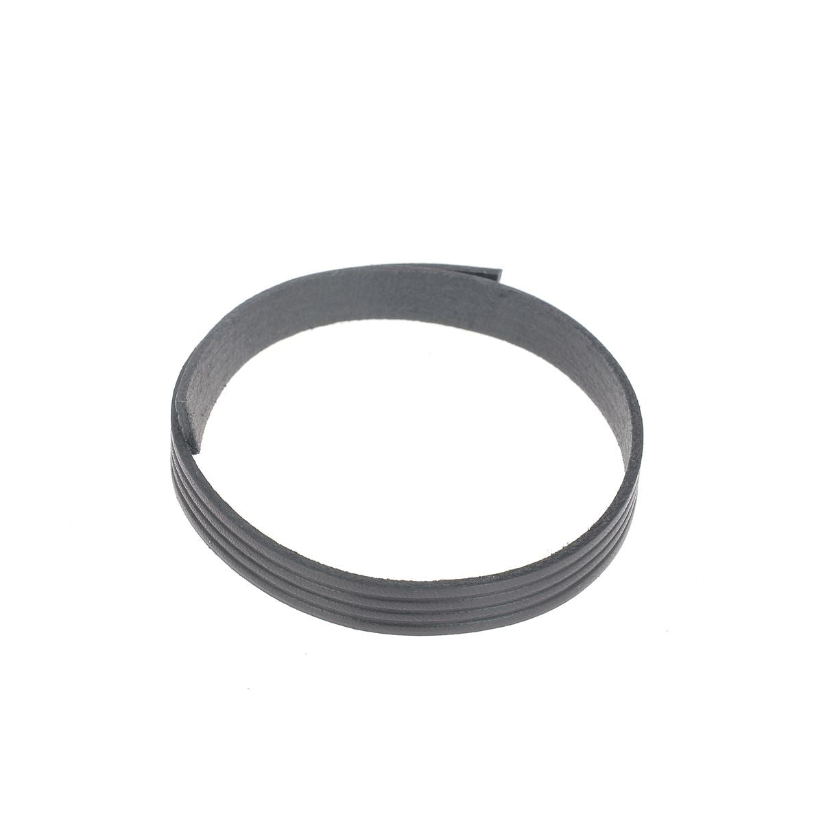 Lacet en cuir plat 4 bandes de 10mm de couleur noire, conçu pour chaussures, par la marque Autres.