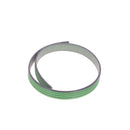 Lacet en cuir plat effet 4 bandes de 10mm, vert, pour chaussures, fabriqué par Autres.