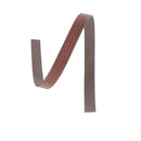 Lacets en cuir plat effet 4 bandes de 10 mm de couleur cognac, pour chaussures, fabriqués par Autres.