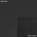 Morceau de cuir de veau noir DIVA, tissu souple et lisse pour confectionner des articles de maroquinerie ou mode.