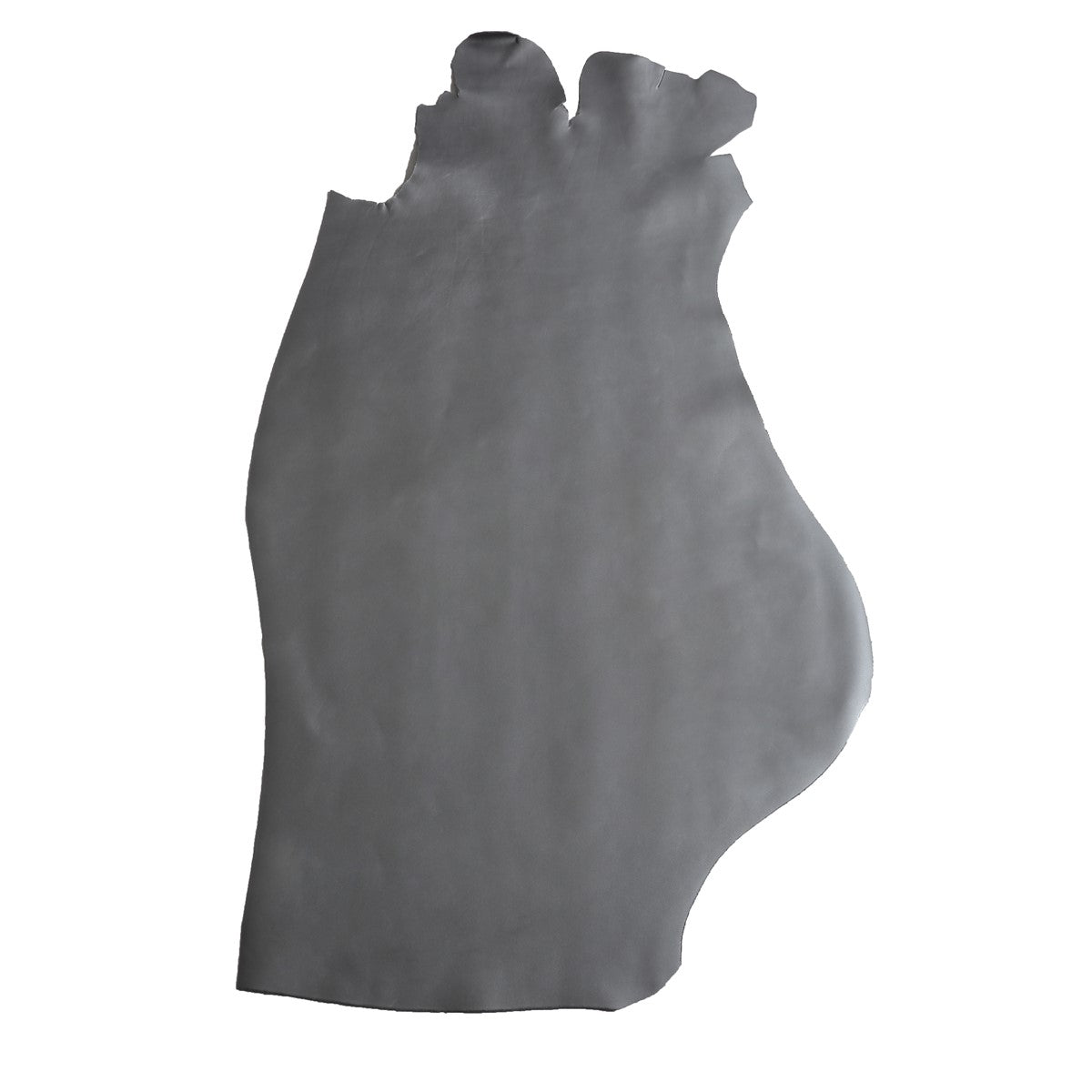Peau de cuir de veau TÉO en argent, naturelle, souple, de haute qualité, pour créations artisanales ou maroquinerie.