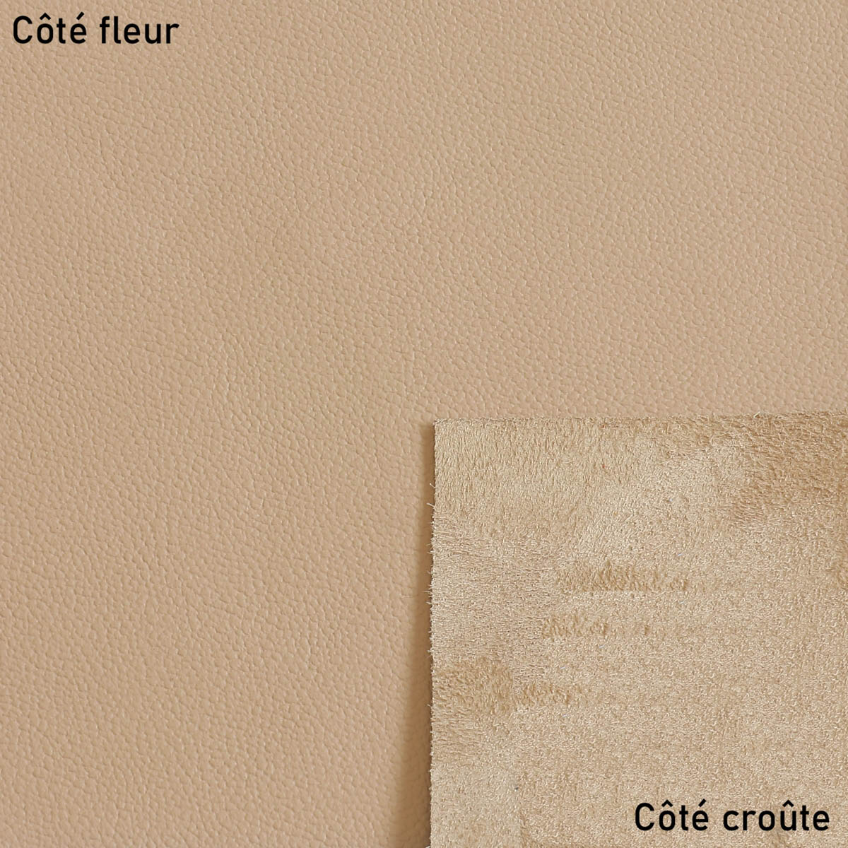 Peau de cuir de vachette OASIS - CAFÉ AU LAIT K35 - Deco Cuir