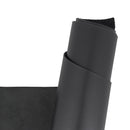 Peau de cuir de vachette noire. Cuir lisse noir idéal pour la fabrication de sac à main, pochette...