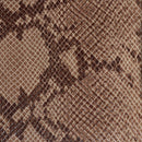 Peau de cuir de chèvre velours imitation reptile marron, texture douce et réaliste, fabriquée par Autres, modèle L25.