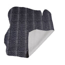 Peau de cuir de veau imitation serpent noire, matière élégante et texturée, pour accessoires ou décoration.