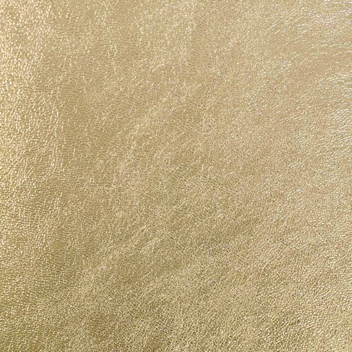 Kit DIY pour sac banane en cuir d'agneau métallisé or, avec matériaux et instructions pour création artisanale Deco Cuir