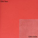 Peau de cuir de vachette grainé rouge, texture visible, pour confection ou maroquinerie, de marque Autres.