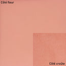 Peau de cuir de vachette lisse couleur rose pêche, matériau de haute qualité pour la fabrication de maroquinerie.