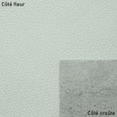 Morceau de cuir de taurillon Groggrain gris clair N40, cuir authentique avec texture fine, pour confection ou artisanat.