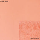 Morceau de cuir de vachette SUAVE en rose saumon, texture douce et souple, idéal pour créations artisanales.