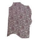 Peau de cuir de veau velours oiseaux du paradis violet, texture douce et élégante, pour projets de maroquinerie ou décoration.