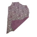 Peau de cuir de veau velours oiseaux du paradis violet, texture douce et élégante, pour accessoires ou maroquinerie.