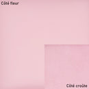 Peau de cuir de chèvre lissée rose clair Autres, texture douce et brillante, vue détaillée de la surface du cuir.