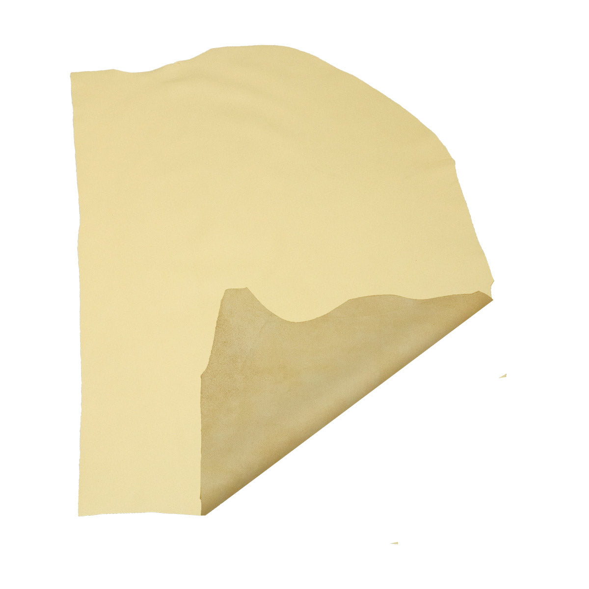Peau de cuir de veau lisse - JAUNE PÂLE P50 - Deco Cuir