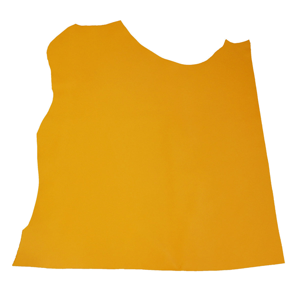 Peau de cuir de veau lisse jaune tournesol, produit en cuir authentique, texture douce et finition élégante.