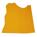 Peau de cuir de veau lisse jaune tournesol, produit en cuir authentique, texture douce et finition élégante.