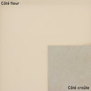 Peau de cuir de veau lisse crème, produit par Autres, texture douce et élégante, vue proche de la surface en cuir.