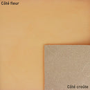 Cuir de croupon lisse tannage végétal - Naturel Q46 - Deco cuir