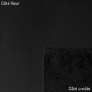 Morceau de cuir de vachette noir SUAVE de la marque Autres, texture lisse et souple, idéal pour la maroquinerie.