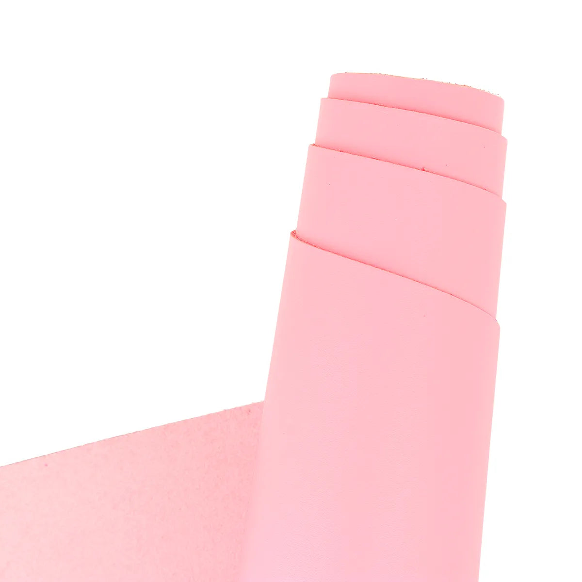 Peau de cuir lisse rose bubble gum idéal pour la création de maroquinerie (sac, pochette...)