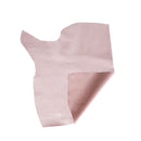 Peau de cuir de vachette SUAVE rose clair nacré, texture douce et lumineuse, pour artisanat ou maroquinerie.