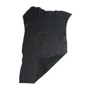 Peau de cuir de vachette PLAYA noire mate, cuir authentique, texture lisse et élégante, pour projets de maroquinerie ou décoration.