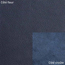 Peau de cuir de vachette OCÉAN bleu marine, texture élégante et souple, pour créations artisanales.
