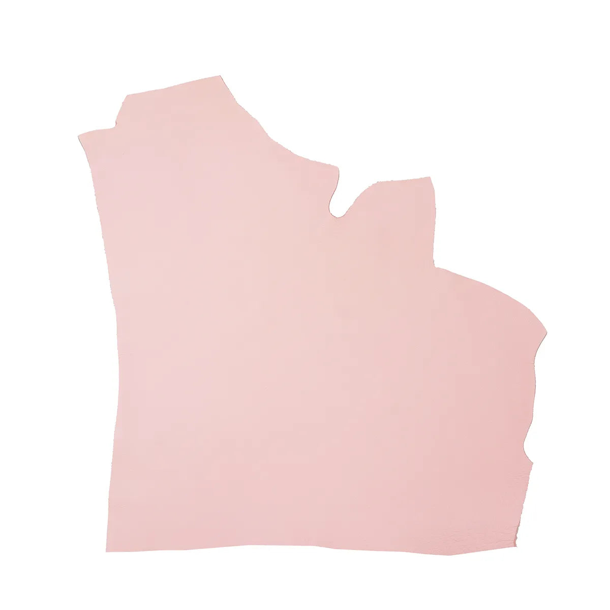 Peau de cuir de taurillon Groggrain en rose clair, vue de face, texture lisse et souple, pour confection ou décoration.