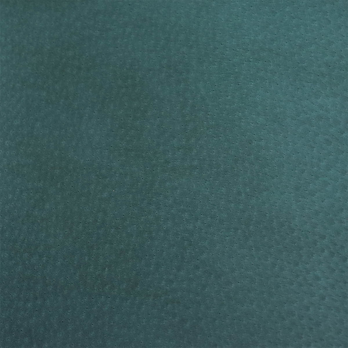 Peau de cuir de porc glacé vert canard, texture brillante et souple, pour projets de maroquinerie ou décoration.