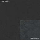 Coupon de cuir de vachette grainé couleur noir. Cuir grainé noir, souple idéal pour la confection de petits projets