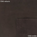 Cuir de chèvre velours marron chocolat. Cuir velours, fin idéal pour réaliser des bourses, pochettes, décorations et accessoires