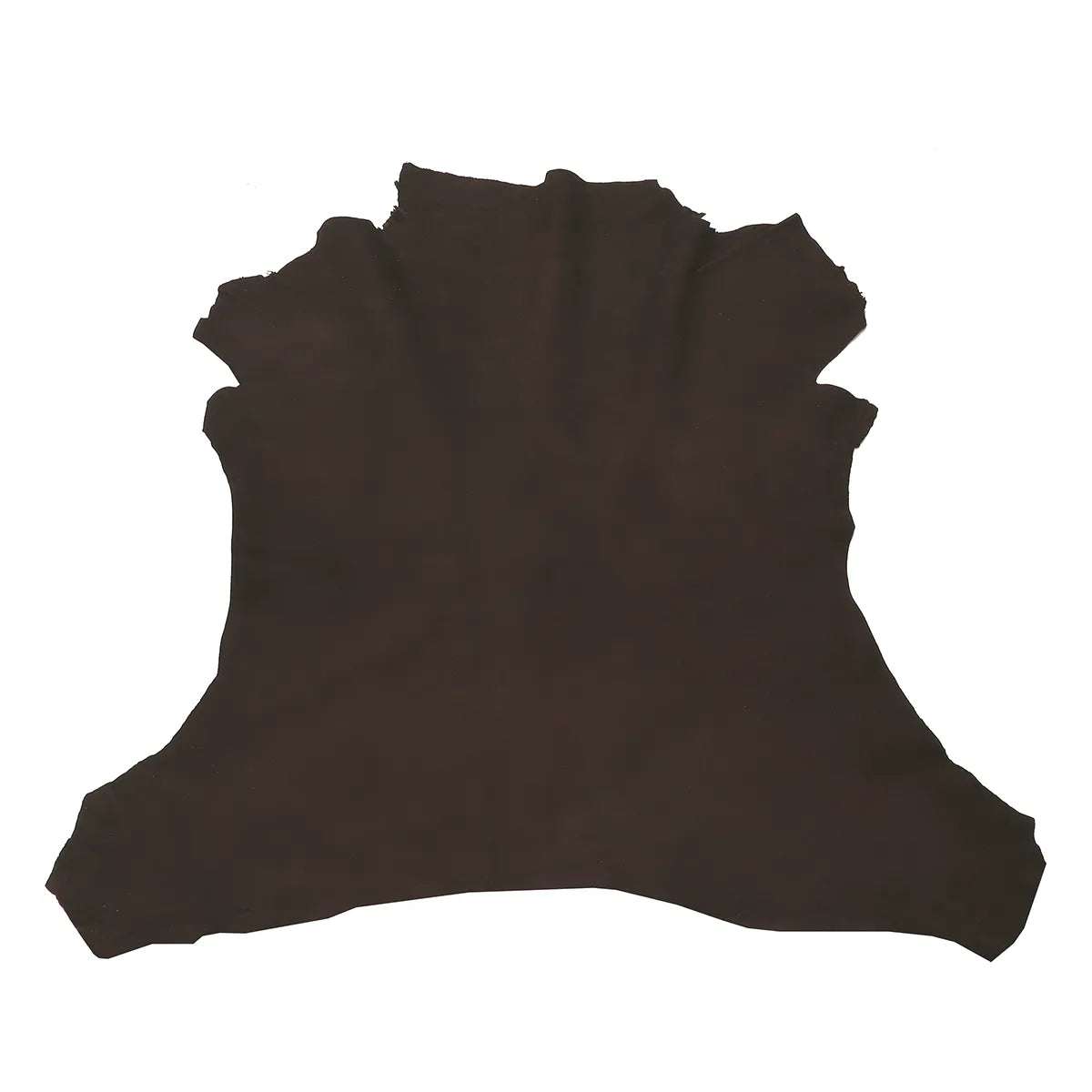 Peau entière en cuir de chèvre velours marron. Cuir fin idéal pour la fabrication de petit sac à main, pochette, bourse, coussin, décoration, accessoire...